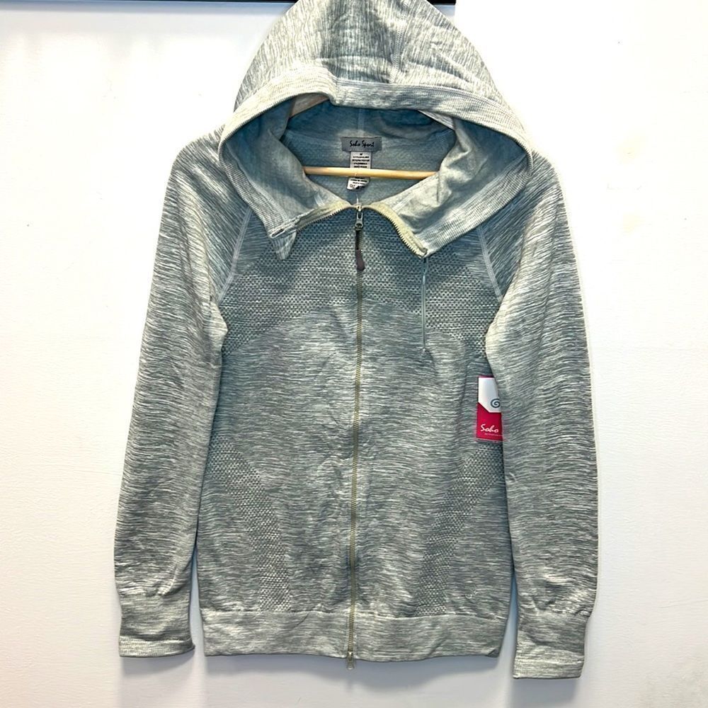 SoHo Sport Women’s Grey Zip up Hoodie Size Medium